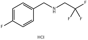 (4-氟苯基)甲基](2,2,2-三氟乙基)胺盐酸 结构式