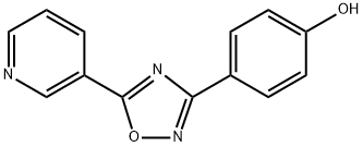 4-[5-(吡啶-3-基)-1,2,4-噁二唑-3-基]苯酚 结构式