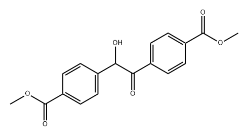 4,4'-(2-羟基乙酰基)二苯甲酸甲酯 结构式