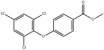 Methyl 4-(2,4,6-trichlorophenoxy)benzoate 结构式