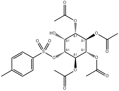 1,4,5,6-四-O-乙酰基-3-O-甲苯磺酰基肌醇 结构式