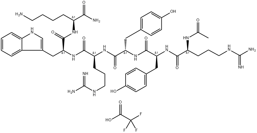 Ac-RYYRWK-NH2 TFA 结构式