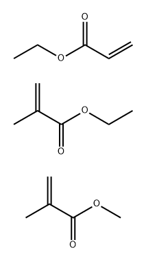 丙烯酸乙酯与甲基丙烯酸甲酯和甲基丙烯酸乙酯的聚合物 结构式