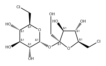 6-Chloro-6-deoxy-β-D-fructofuranosyl 6-chloro-6-deoxy-α-D-glucopyranoside 结构式