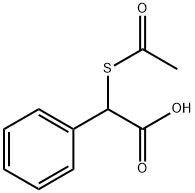 2-(乙酰硫基)-2-苯乙酸 结构式