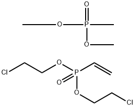 Phosphonic acid, ethenyl-, bis(2-chloroethyl) ester, polymer with dimethyl methylphosphonate 结构式