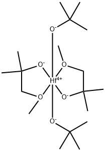 HAFNIUM BIS[1-(METHOXY-KO)-2-METHYL-2-PROPANO-LATO-KO]BIS(2-METHYL-2-PROPANOLATO) 结构式