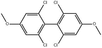 2,2',6,6'-Tetrachloro-4,4'-dimethoxy-1,1'-biphenyl 结构式