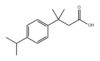 3-(4-异丙基苯基)-3-甲基丁酸 结构式