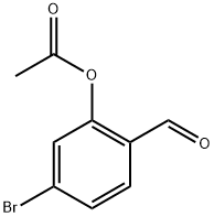 5-溴-2-甲酰苯基乙酸酯 结构式