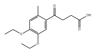 Benzenebutanoic acid, 4,5-diethoxy-2-methyl-γ-oxo- 结构式