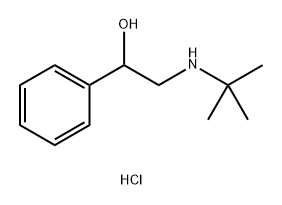 Benzenemethanol, α-[[(1,1-dimethylethyl)amino]methyl]-, hydrochloride (1:1) 结构式