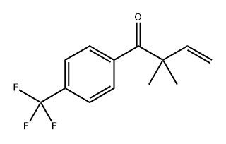 2,2-Dimethyl-1-[4-(trifluoromethyl)phenyl]-3-buten-1-one 结构式