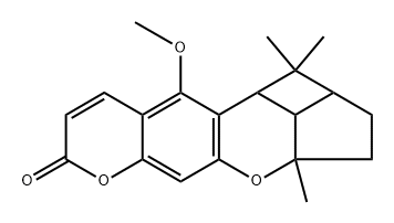 1H,7H-4,6-Dioxacyclobut[1,7]indeno[5,6-b]naphthalen-7-one, 1a,2,3,3a,10b,10c-hexahydro-10-methoxy-1,1,3a-trimethyl-, [1aR-(1aα,3aα,10bα,10cα)]- (9CI) 结构式