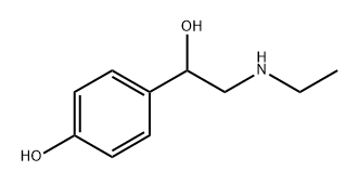 α-[(Ethylamino)methyl]-p-hydroxybenzyl alcohol 结构式