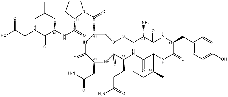Oxytocin (free acid) 结构式