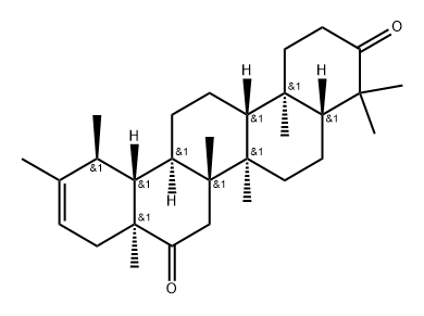 (18α,19α)-Urs-20-ene-3,16-dione 结构式