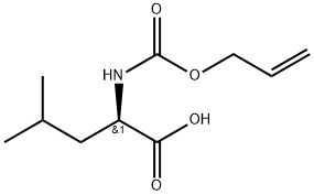 N-Allyloxycarbonyl-D-leucine 结构式