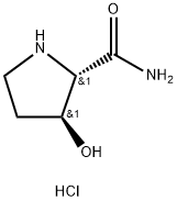 (2S,3S)-3-羟基吡咯烷-2-羧酰胺盐酸盐 结构式