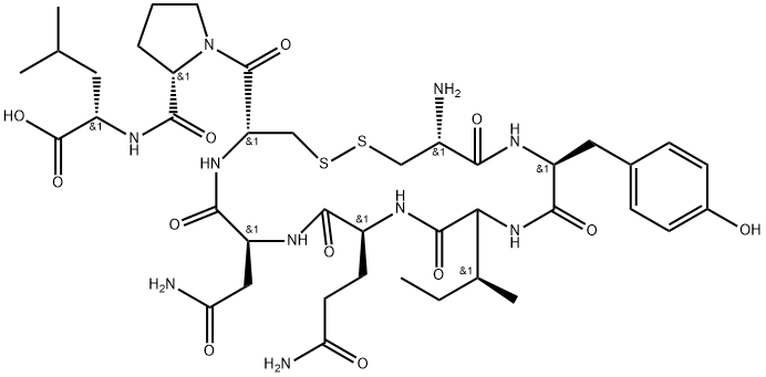 oxytocin, des-GlyNH2(9)- 结构式