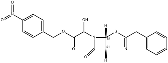 (4-NITROPHENYL)METHYL (1R,5R)-Α-HYDROXY-7-OXO-3-(PHENYLMETHYL)-4-THIA-2,6-DIAZABICYCLO[3.2.0]HEPT-2- 结构式