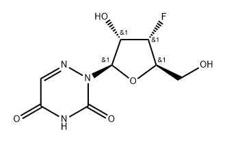 3'-Deoxy-3'-fluoro-6-azauridine 结构式