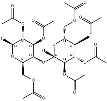 Β-D-纤维二甲基氟化七乙酸酯 结构式