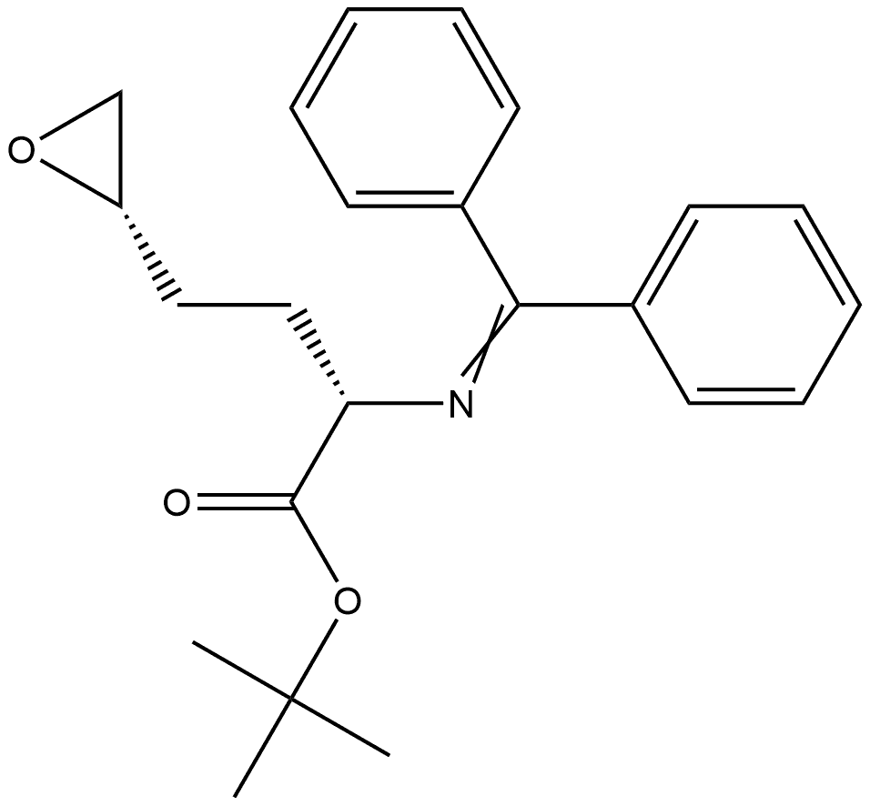 D-threo-Hexonic acid, 5,6-anhydro-2,3,4-trideoxy-2-[(diphenylmethylene)amino]-, 1,1-dimethylethyl ester (9CI) 结构式