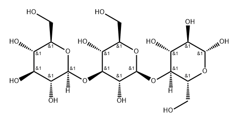 O-BETA-D-吡喃葡萄糖基-(1-3)-O-BETA-D-吡喃葡萄糖基-(1-4)-BETA-D-吡喃葡萄糖 结构式
