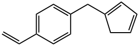 1-(1,3-环戊二烯-1-基甲基)-4-乙烯基苯 结构式