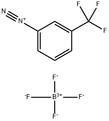 3-(三氟甲基)重氮苯四氟硼酸盐 结构式