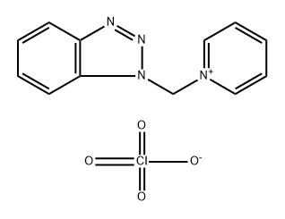 1-(1H-1,2,3-Benzotriazol-1-ylmethyl)pyridin-1-ium perchlorate 结构式