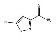 5-溴-3-异噻唑甲酰胺 结构式