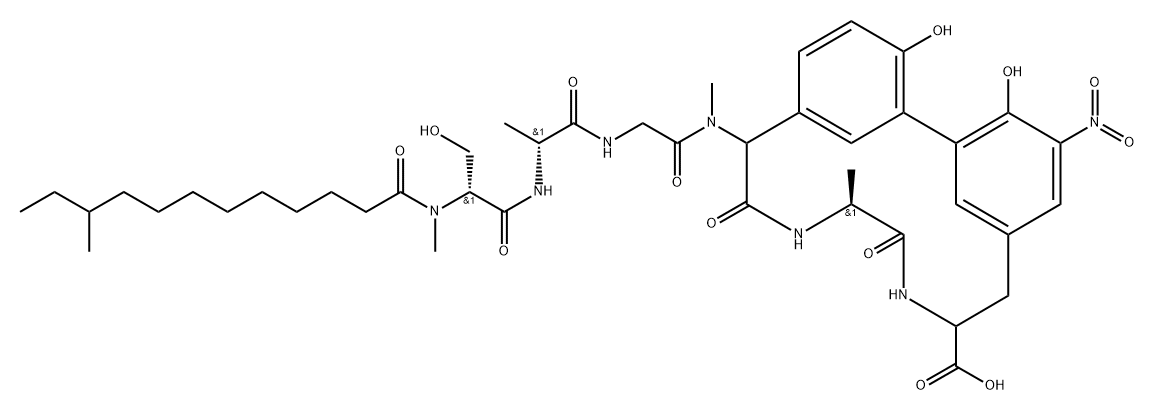 芳桥霉素 B4 结构式