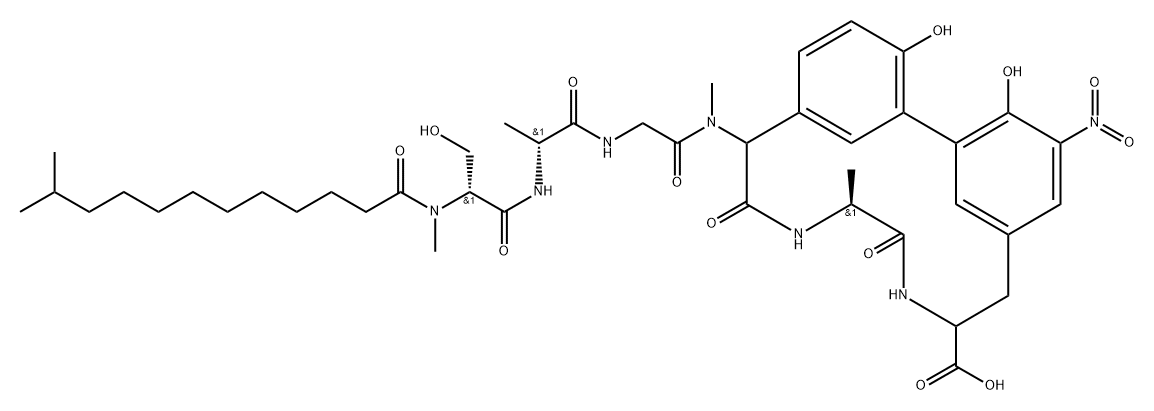 芳桥霉素 B5 结构式