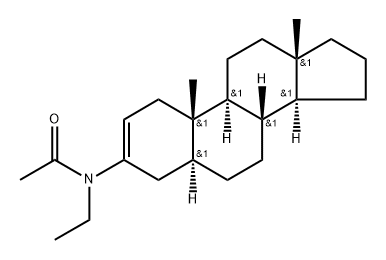 N-(5α-Androst-2-en-3-yl)-N-ethylacetamide 结构式