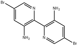 5,5'-二溴-[2,2'-联吡啶]-3,3'-二胺 结构式