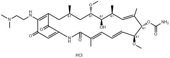 阿螺旋霉素盐酸盐 结构式
