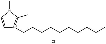 1-癸基-2,3-二甲基咪唑氯盐 结构式