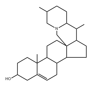 18,28-Cyclo-16,28-secosolanid-5-en-3β-ol 结构式