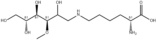 N6-(1-脱氧-3-O-甲基-D-阿拉伯糖醇-1-基)-D-赖氨酸 结构式