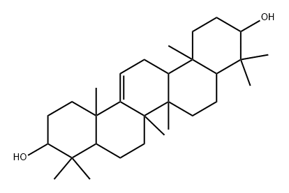 Gammacer-9(11)-ene-3β,21α-diol 结构式