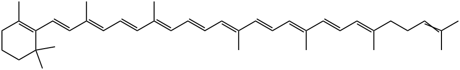 Γ-CAROTENE 结构式