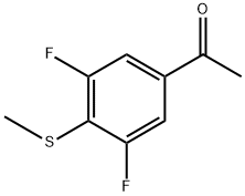 1-(3,5-Difluoro-4-(methylthio)phenyl)ethanone 结构式