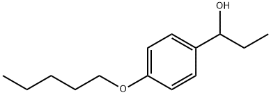 1-(4-(pentyloxy)phenyl)propan-1-ol 结构式