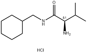 (R)-2-氨基-N-(环己基甲基)-3-甲基丁酰胺盐酸盐 结构式