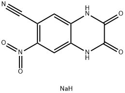 6-CYANO-7-NITROQUINOXALINE-2;3-DIONE DISODIUM 结构式