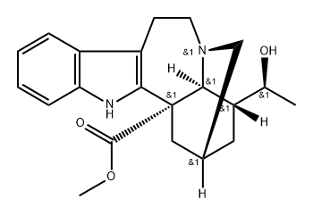 (4α,20S)-20-Hydroxyibogamine-18-carboxylic acid methyl ester 结构式