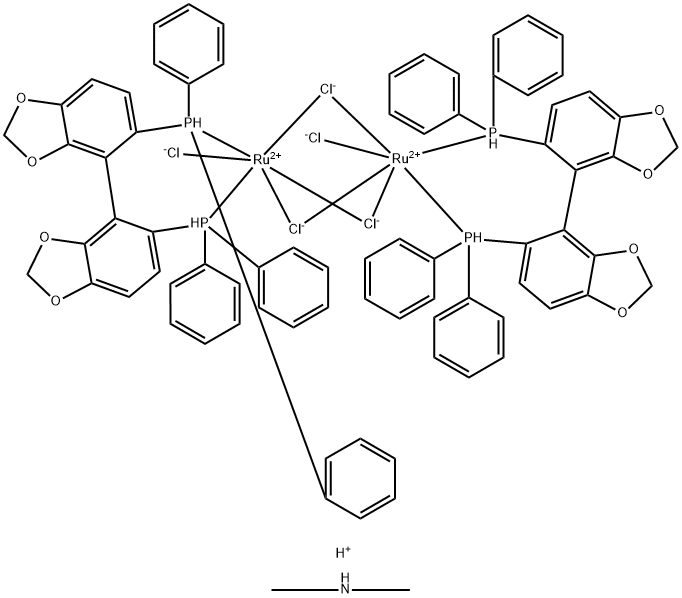 (S)-[(RUCL(SEGPHOS))2(Μ-CL)3][NH2ME2] 结构式