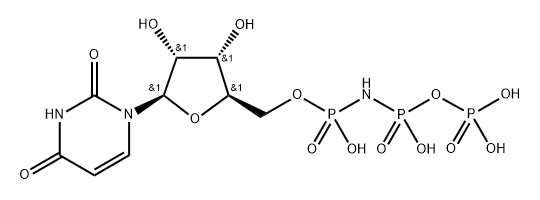Uridine, 5'-?(P,?P',?P'',?P''-?tetrahydrogen imidotriphosphate) 结构式
